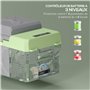Outsunny Glacière électrique portable 12L, réfrigérateur de voiture portable congélateur et réfrigérateur 12/24V, avec modes ECO