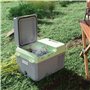 Outsunny Glacière électrique portable 12L, réfrigérateur de voiture portable congélateur et réfrigérateur 12/24V, avec modes ECO