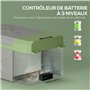 Outsunny Glacière électrique portable 16,3L, réfrigérateur de voiture portable congélateur et réfrigérateur 12/24V, avec modes E