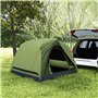 Outsunny Tente de Camping 2-4 Personnes, Tente dôme familiale imperméable, avec fenêtres, Poche, Sac de Transport et Crochet, po