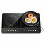 HOMCOM Plaque à induction portable 2 feux3500 W plaque de cuisson électrique avec 10 niveaux de température et 8 réglages de pui