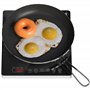 HOMCOM Plaque à induction portable 2000 W plaque de cuisson électrique avec 10 niveaux de température et 10 réglages de puissanc