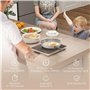 HOMCOM Plaque à induction portable 2000 W plaque de cuisson électrique avec 10 niveaux de température et 10 réglages de puissanc