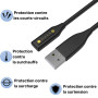 PHONILLICO Chargeur Compatible avec Bose Frames Alto/Frames Rondo/Frames Soprano/Frames Tenor - Cable USB Remplacement Adaptateu