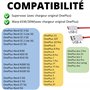 PHONILLICO Cable charge rapide USB-C 1m pour OnePlus 11/10 Pro/8 Pro/8/7T Pro/6T/6/5T/Nord CE 3 Lite/Nord CE 2/Nord 2T/Ace