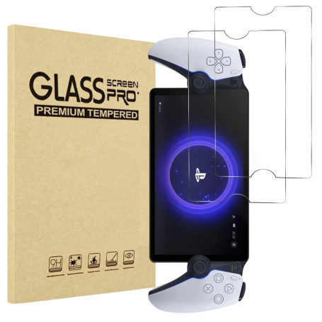 PHONILLICO Verre Trempé pour Sony Playstation PS5 Portal [Pack de 2] PS Portal Film Protection Ecran Resistant Vitre Protecteur