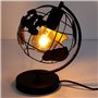 C L'AFFAIRE Lampe à Poser Globe Terrestre en Métal Noir Ajouré