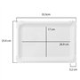 Miamex Lot de 20 Plateaux en Carton Blanc - Plateaux de Présentation pour Pâtisseries/Amuse-bouches/Buffets (23 x 33 cm)