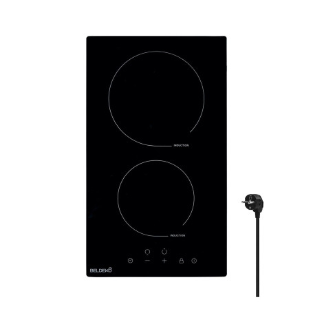 Plaque Induction 2 Feux Encastrable BELDEKO - 3300W - Fiable et Robuste - Minuteur