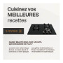 BELDEKO - Plaque de cuisson Gaz verre noir 3 zones - 5250 W - Gaz ville et bouteille - Grilles en fonte