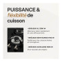 BELDEKO - Plaque de cuisson Gaz verre noir 3 zones - 5250 W - Gaz ville et bouteille - Grilles en fonte