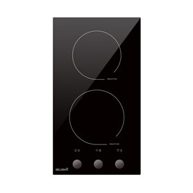 Plaque Induction 2 Feux Encastrable avec Manettes BELDEKO - 3600W - 11 Niveaux de Puissance - Fiable et Robuste - Minuteur