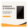 Plaque Induction 2 Feux Encastrable avec Manettes BELDEKO - 3600W - 11 Niveaux de Puissance - Fiable et Robuste - Minuteur
