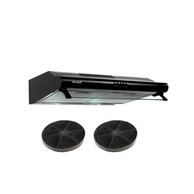 HOTTE CASQUETTE/VISIERE DOUBLE MOTEURS 60 CM - NOIR | BELDEKO