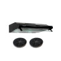 HOTTE CASQUETTE/VISIERE DOUBLE MOTEURS 60 CM - NOIR | BELDEKO