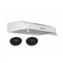 Hotte Casquette 60 cm Blanche – Double moteur 203 Watts - 435 m³/h