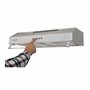 Hotte Casquette 60 cm Blanche – Double moteur 203 Watts - 435 m³/h