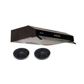 HOTTE CASQUETTE/VISIERE DOUBLE MOTEURS 60 CM - NOIR | BELDEKO