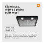 HOTTE CASQUETTE/VISIERE DOUBLE MOTEURS 60 CM - NOIR | BELDEKO