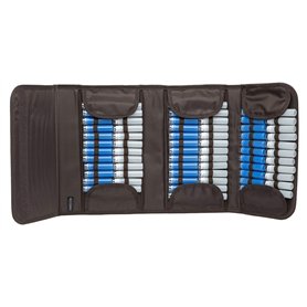Pochette Rangement HOMEOPATHIE pour 90 Tubes Unités - coloris Brun Foncè