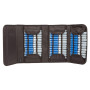Pochette Rangement HOMEOPATHIE pour 90 Tubes Unités - coloris Brun Foncè