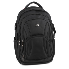 David Jones - Sac à Dos Homme Ordinateur Portable 17 Pouces - Grand Sac Travail Business Affaires Nylon Multifonction Multipoche