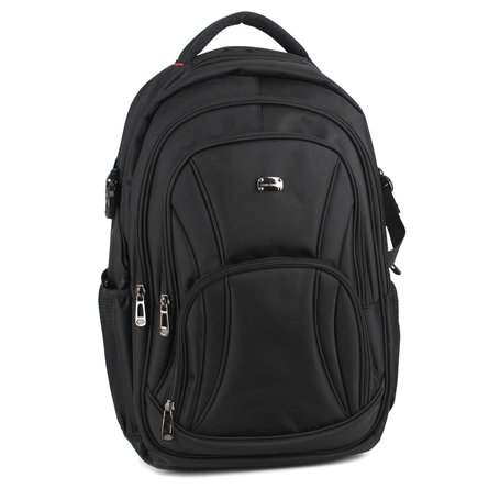David Jones - Sac à Dos Homme Ordinateur Portable 17 Pouces - Grand Sac Travail Business Affaires Nylon Multifonction Multipoche