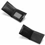 David Jones - Portefeuille Homme Simili Cuir - Porte-Cartes Porte-Monnaie Cuir synthétique Lisse - Poche à Billets et Pièces - N