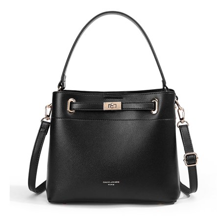 David Jones - Sac à Main Seau Porté Epaule - Sac à Main Bandoulière Taille Moyenne - 3 Compartiments Plusieurs Poches - Elégant