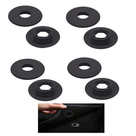 Clips de Fixation de Tapis pour Peugeit Citroen DS Oeillets Attache Tapis de Sol Anti Derapant (ex Peugeot 207 208 307 308 3008