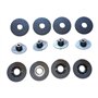 Fixation Tapis Voiture Universel - Vis Clips de Fixations de Tapis Toutes Marques (12 = Kit de 4 Clips) Oeillets pour Tapis de V