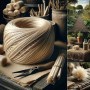MGI DEVELOPPEMENT 15kg Fibre de Miscanthus Naturelle et Durable - Parfait pour Jardinage, Paillage et Bricolage - Made in France