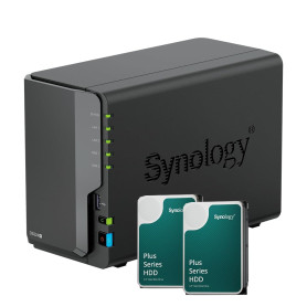 Bundle NAS Synology DS224+ 2Go avec 2 disques Synology 8To HAT3300