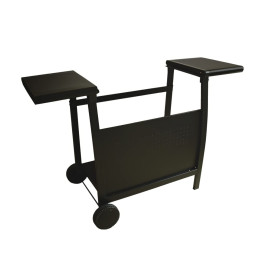 JARDIDECO Chariot plancha gaz Prato 3 brûleurs