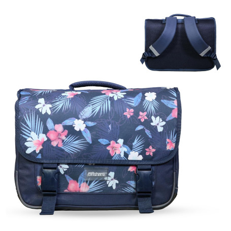 Bagtrotter – Cartable 38 cm – Offshore – Bleu – Primaire – Bretelles et dos rembourrés - Bandes Réfléchissantes – Grand Rangemen