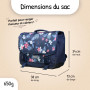 Bagtrotter – Cartable 38 cm – Offshore – Bleu – Primaire – Bretelles et dos rembourrés - Bandes Réfléchissantes – Grand Rangemen