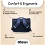 Bagtrotter – Cartable 38 cm – Offshore – Bleu – Primaire – Bretelles et dos rembourrés - Bandes Réfléchissantes – Grand Rangemen