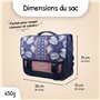 Bagtrotter - Cartable 38 cm - Offshore - Bleu - Primaire - Bretelles et dos rembourrés - Bandes Réfléchissantes - Grand Rangemen