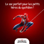 Bagtrotter - Cartable 38 cm à roulettes - Spider Man Bleu - Primaire - Bretelles et dos rembourrés - Bandes Réfléchissantes - Gr