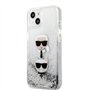 4" Argent Liquid Glitter Karl&Choupette Head