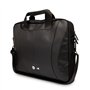 CG MOBILE BMW Sac d'ordinateur en cuir PU avec bords en carbone et rayures perforées 15" Compatible avec MacBook Intel® UHD Grap