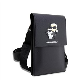 KARL LAGERFELD Sac KLWBSAKCPMK Noir Saffiano Karl & Choupette