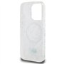 Lacoste LCHMP15LUREH Coque rigide pour iPhone 15 Pro 6,1" Blanc Double couche Répétition