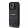 CG MOBILE Guess Magsafe Coque Rigide en polyuréthane 4G avec Logo Classique pour iPhone 16 Pro Max Noir