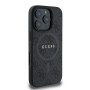 CG MOBILE Guess Magsafe Coque Rigide en polyuréthane 4G avec Logo Classique pour iPhone 16 Pro Max Noir