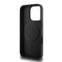 CG MOBILE Guess Magsafe Coque Rigide en polyuréthane 4G avec Logo Classique pour iPhone 16 Pro Max Noir