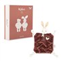 KALOO - Plume - Doudou Lapin Cannelle 26 cm - Doudou Bébé Ultra-Doux - Développe Le Toucher - Belle Boîte Cadeau Personnalisable