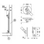 cyclingcolors 2x compas d'abattant à frein 275mm freinage réglable meuble charnière équerre support secretaire bois porte