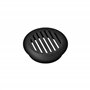 cyclingcolors 10x Grille de ventilation aération ronde plastique diamètre encastrement 50mm hauteur 12.5mm cache protection plaf