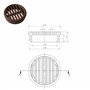 cyclingcolors 10x Grille de ventilation aération ronde plastique diamètre encastrement 35mm hauteur 8mm cache protection plafond